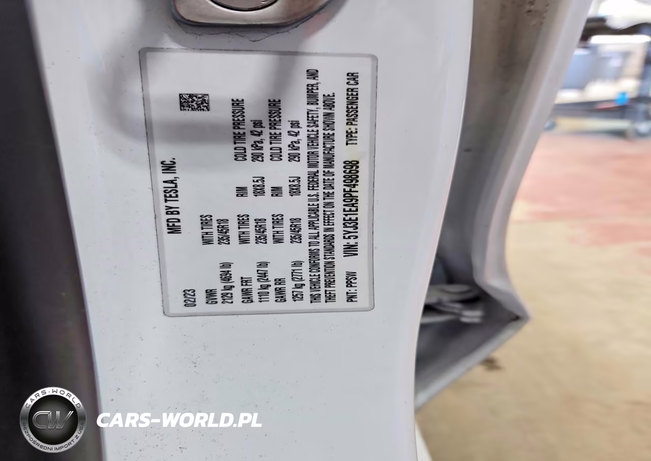 2023 Tesla Model 3 VIN:5YJ3E1EA9PF498698 - 12