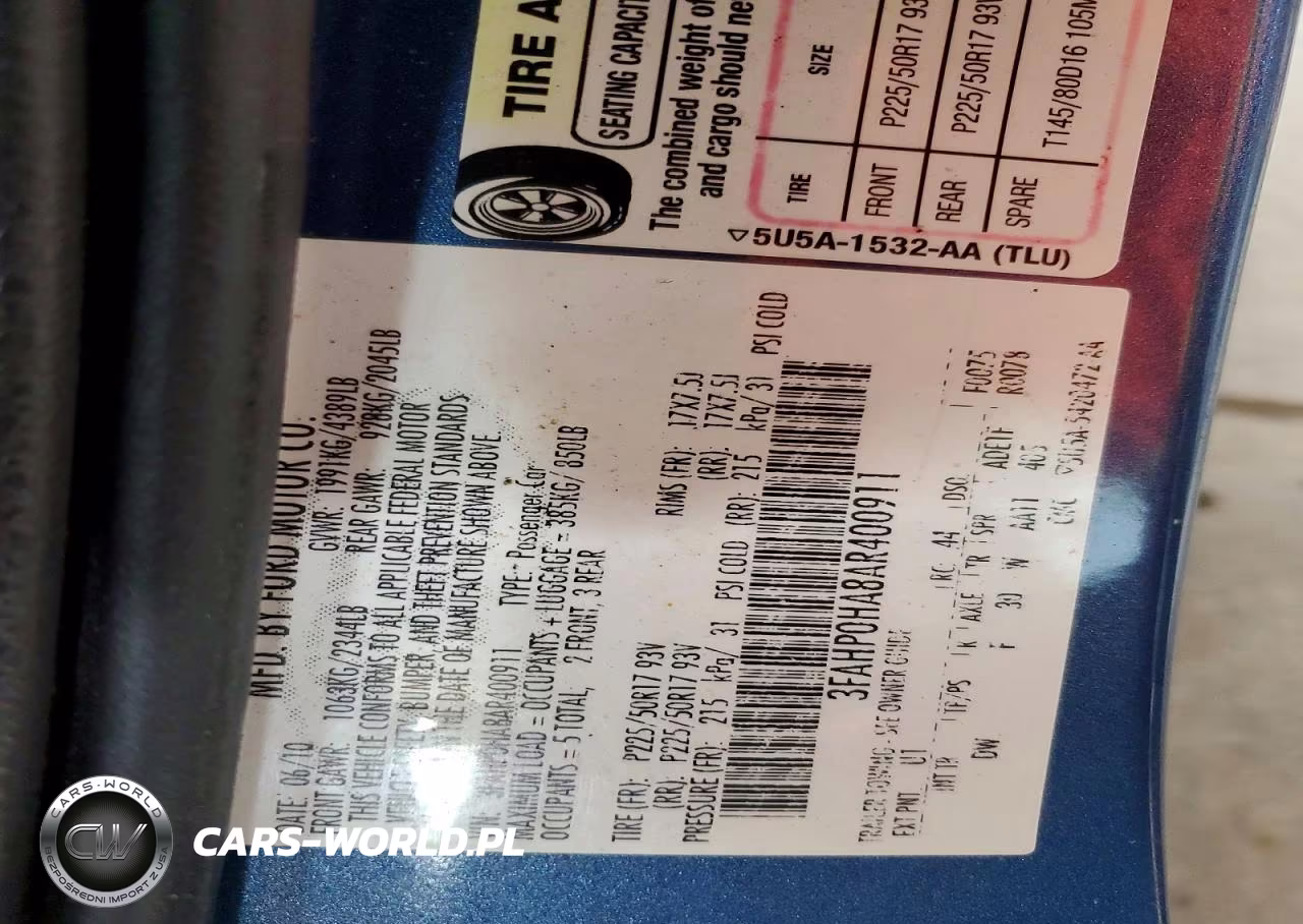 2010 Ford Fusion Se VIN:3FAHP0HA8AR400911 - 13