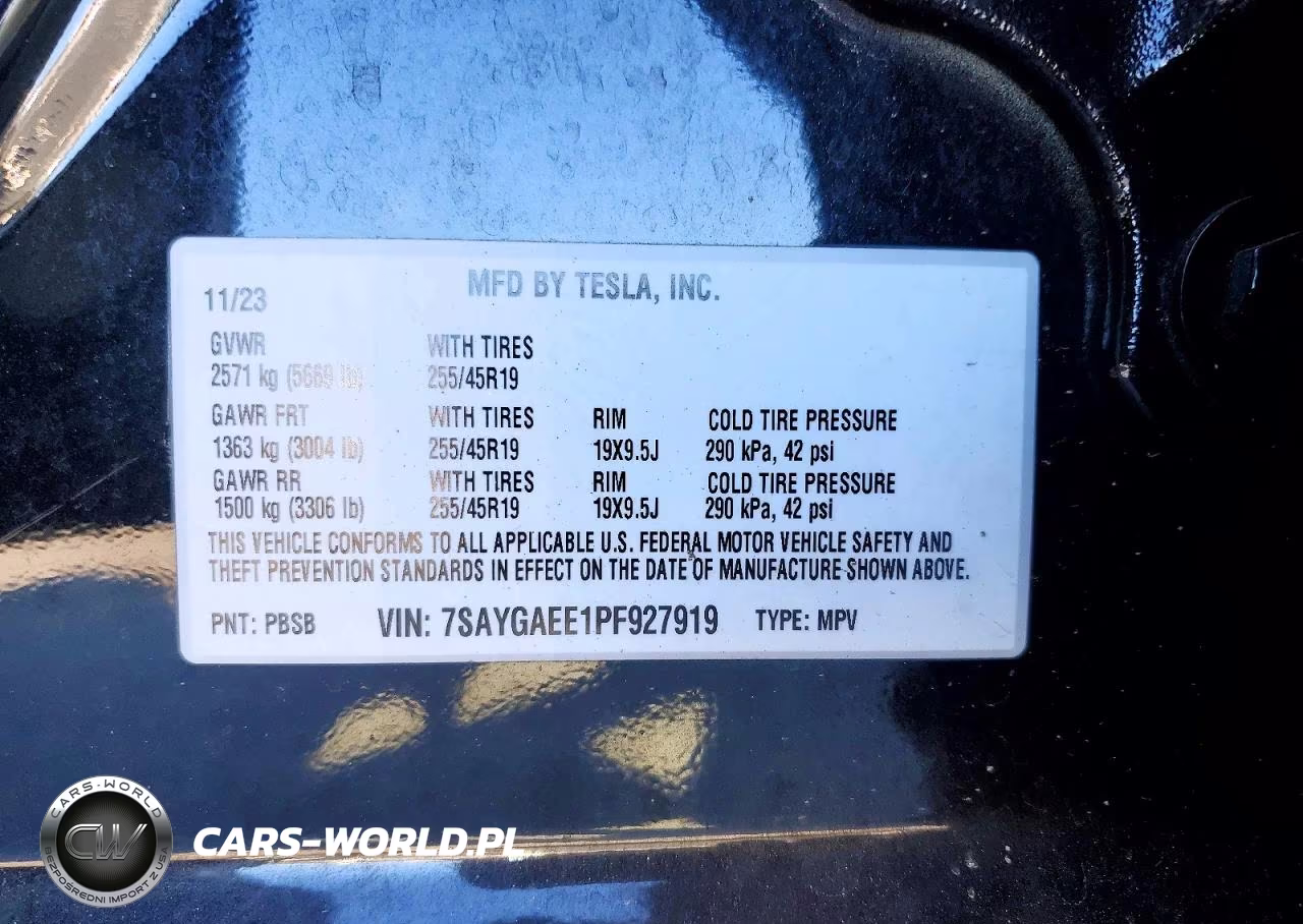 2023 Tesla Model Y VIN:7SAYGAEE1PF927919 - 12