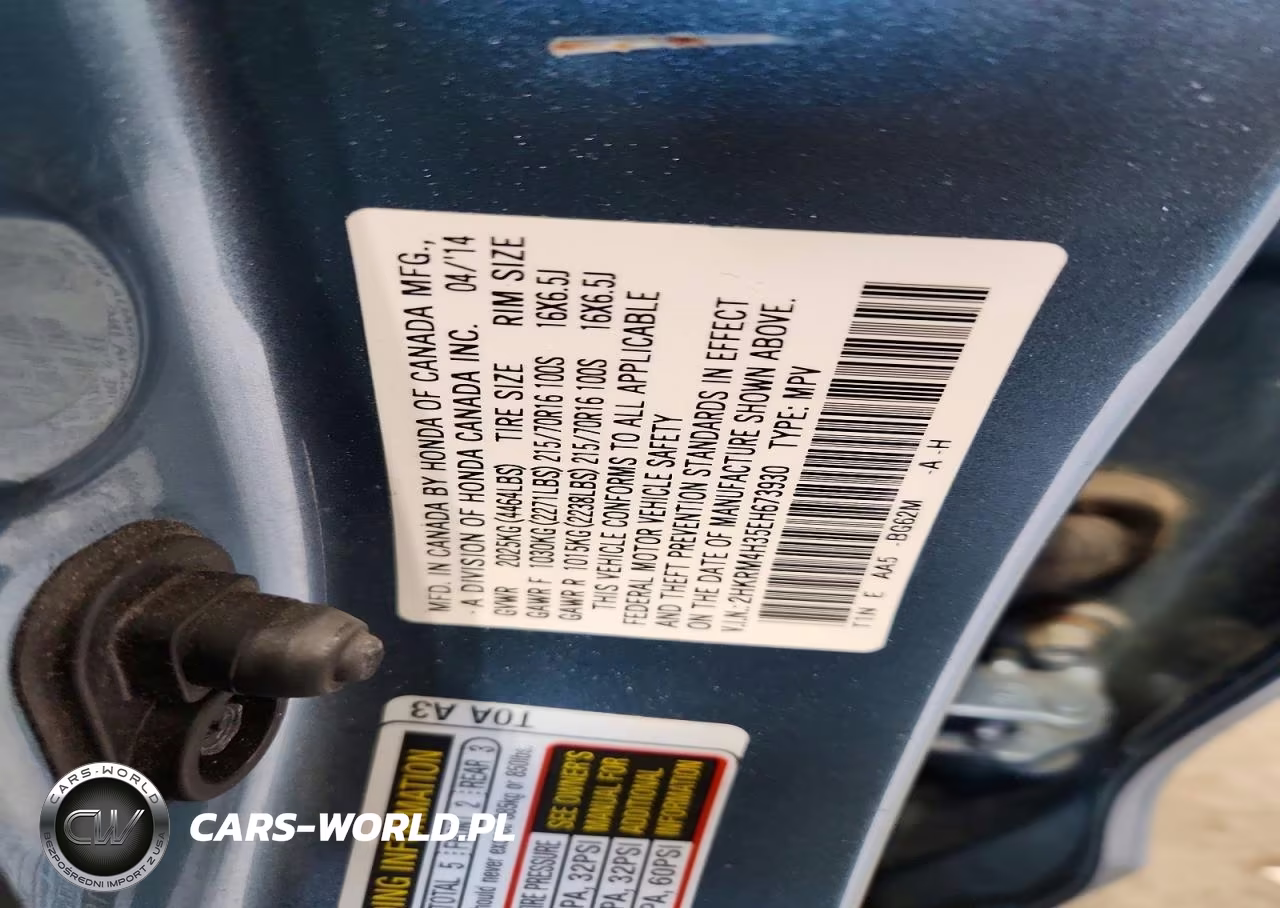 2014 Honda Cr-V Lx VIN:2HKRM4H35EH673930 - 13
