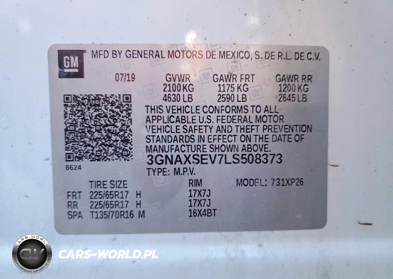 2020 Chevrolet Equinox Ls VIN:3GNAXSEV7LS508373 - 13