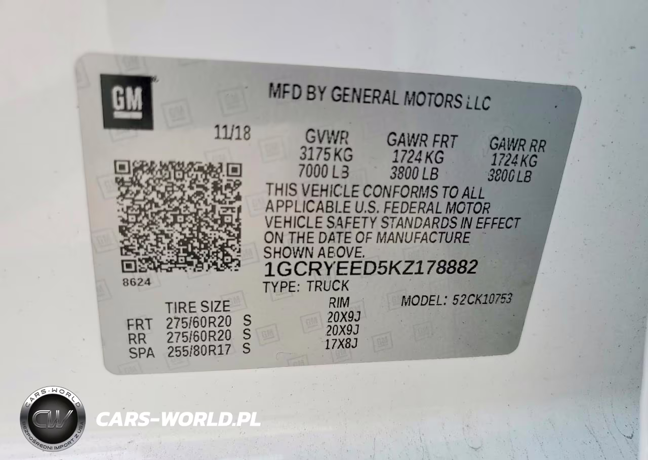 2019 Chevrolet Silverado K1500 Rst VIN:1GCRYEED5KZ178882 - 12