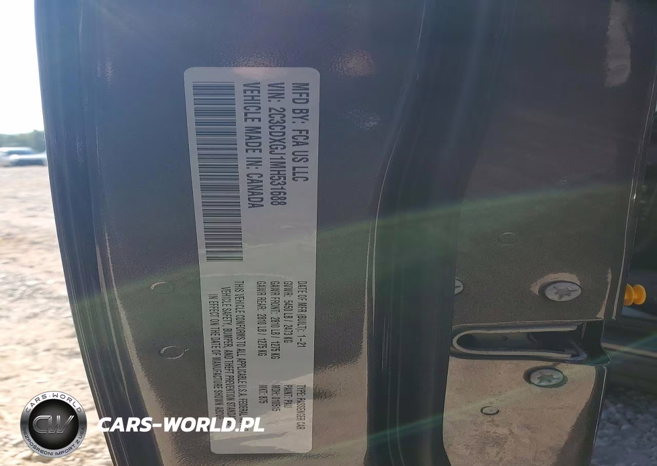 2021 Dodge Charger Scat Pack VIN:2C3CDXGJ1MH531688 - 12