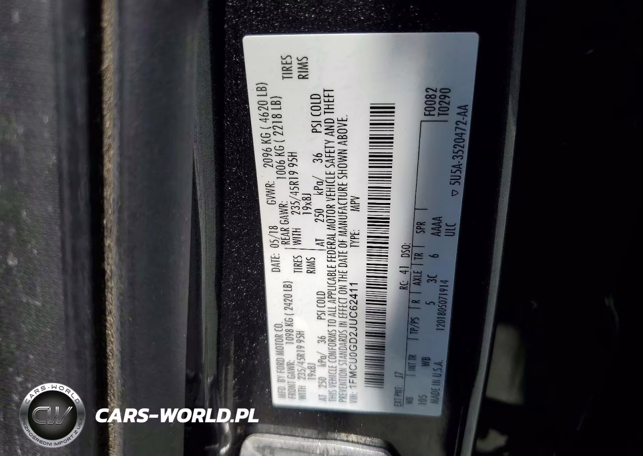 2018 Ford Escape Se VIN:1FMCU0GD2JUC62411 - 13