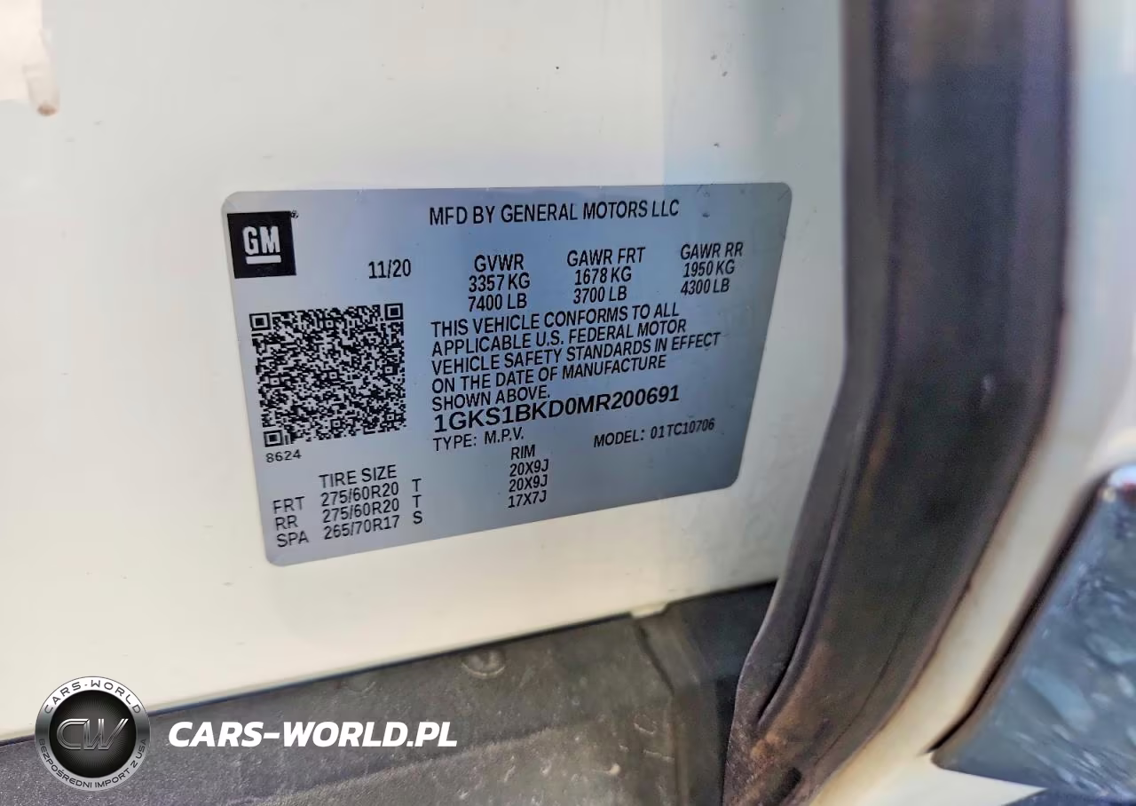 2021 GMC Yukon Slt VIN:1GKS1BKD0MR200691 - 13