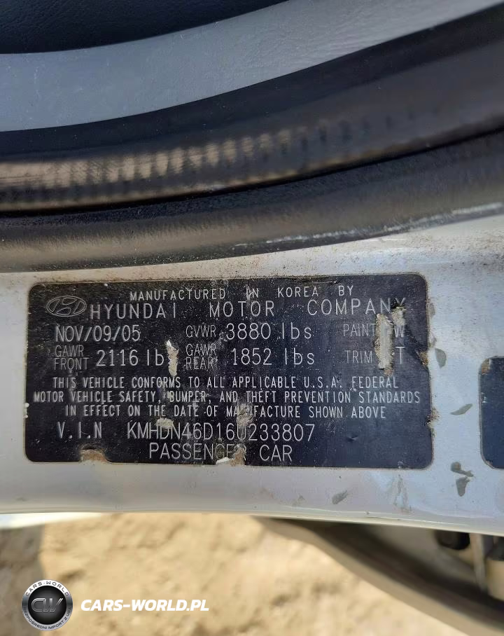 2006 Hyundai Elantra Gls VIN:KMHDN46D16U233807 - 12