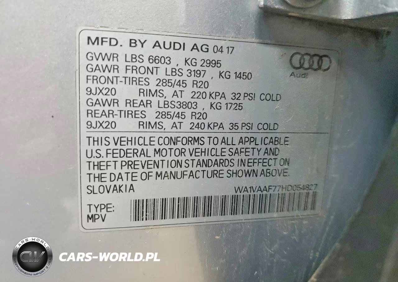 2017 Audi Q7 Prestige VIN:WA1VAAF77HD054827 - 13