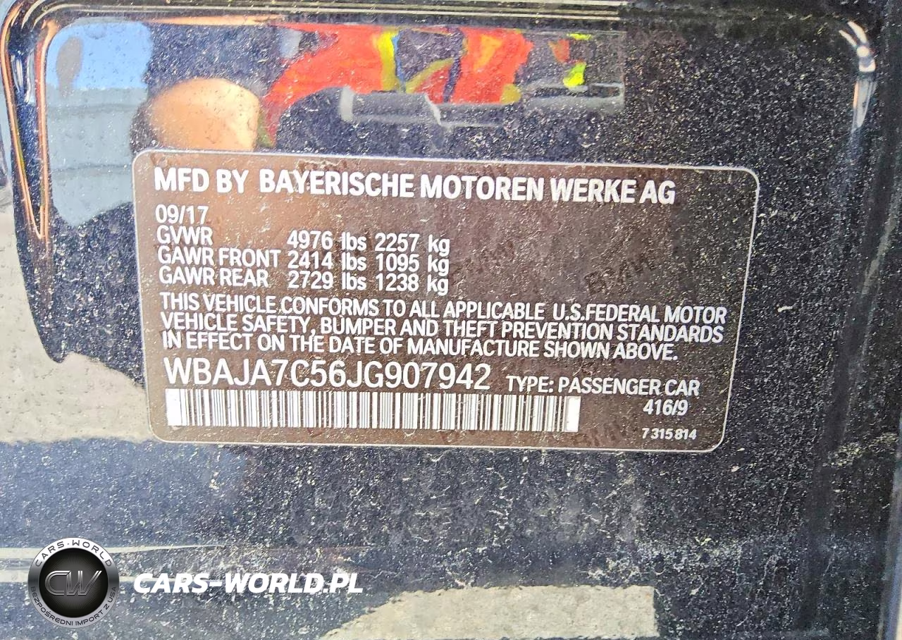 2018 BMW 530 Xi VIN:WBAJA7C56JG907942 - 12