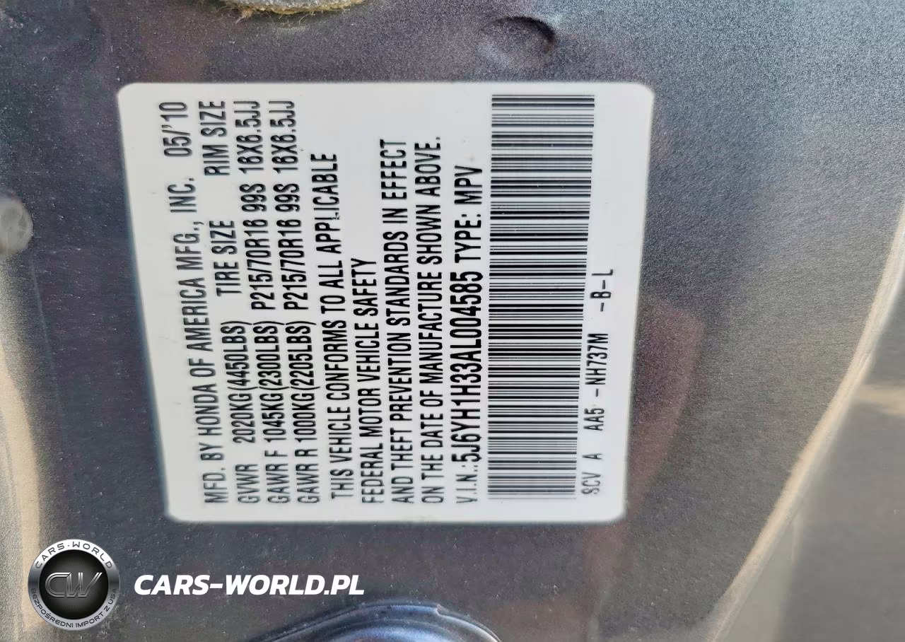 2010 Honda Element Lx VIN:5J6YH1H33AL004585 - 13
