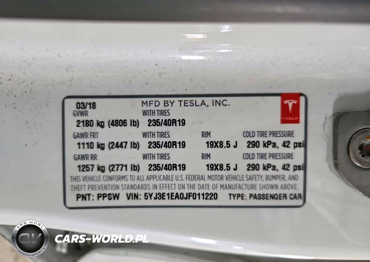 2018 Tesla Model 3 VIN:5YJ3E1EA0JF011220 - 13