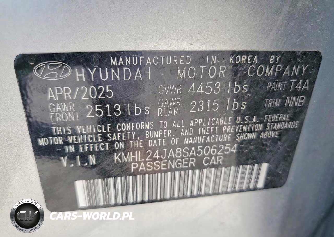 2025 Hyundai Sonata Se VIN:KMHL24JA8SA506254 - 12