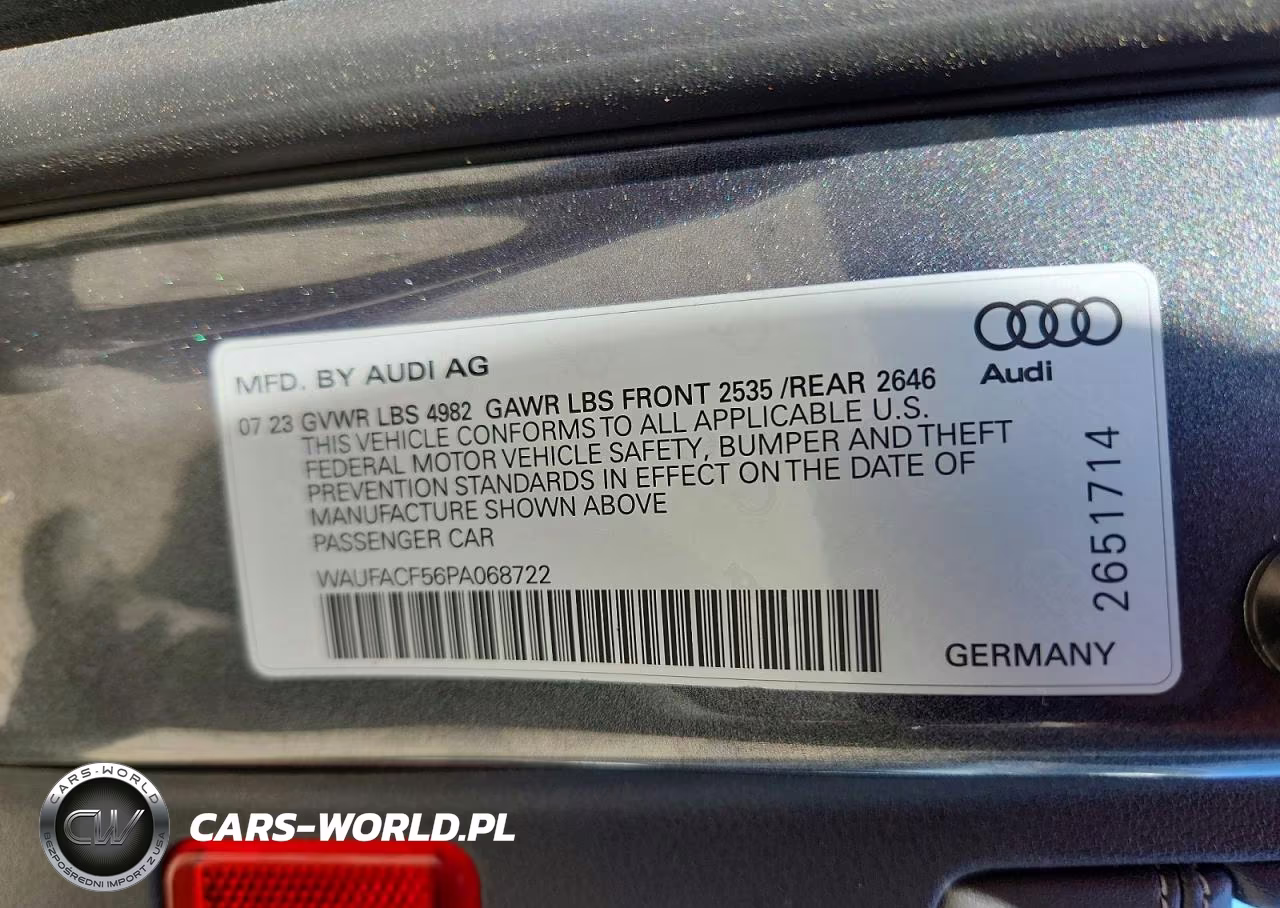 2023 Audi A5 Premium Plus 45 VIN:WAUFACF56PA068722 - 12