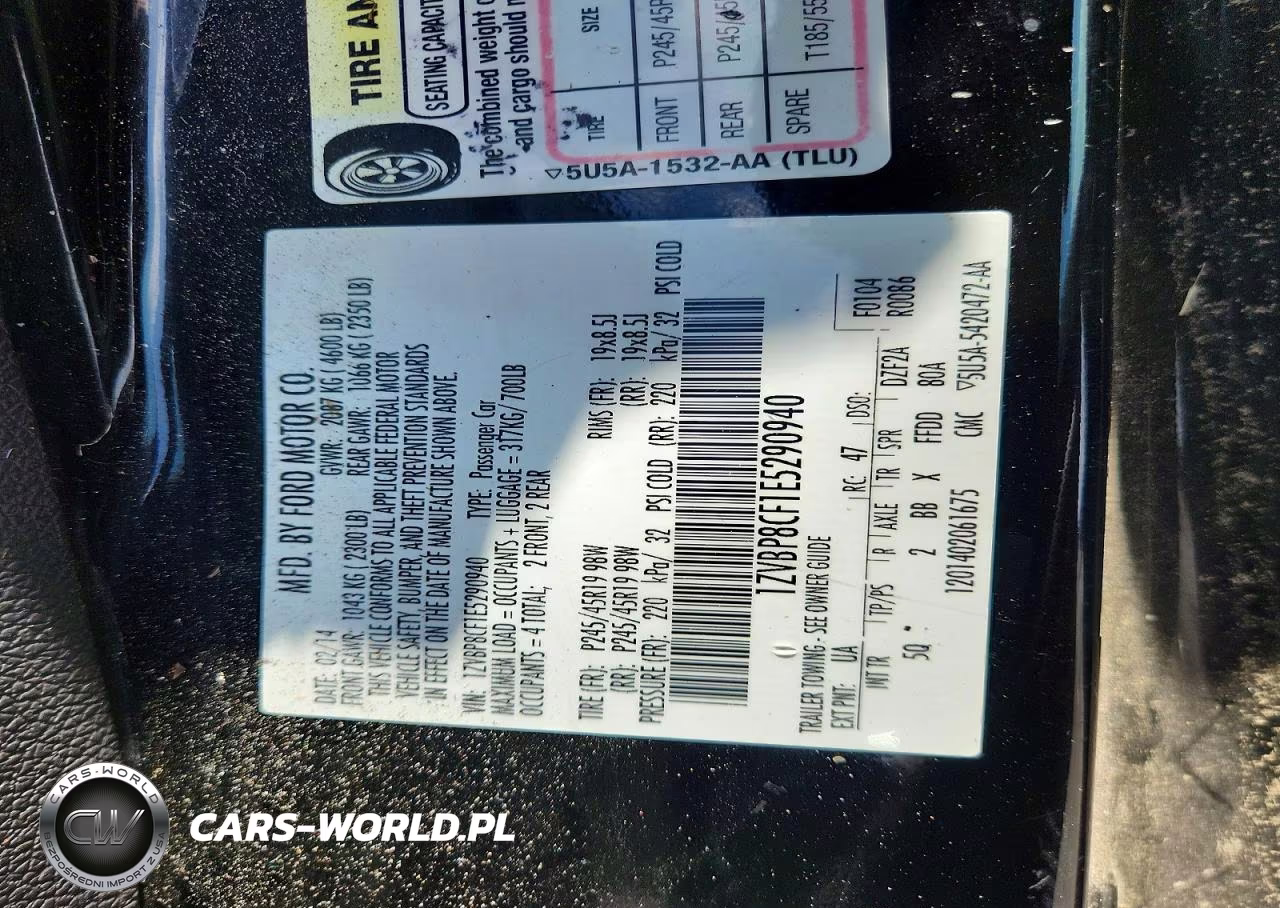 2014 Ford Mustang Gt VIN:1ZVBP8CF1E5290940 - 12