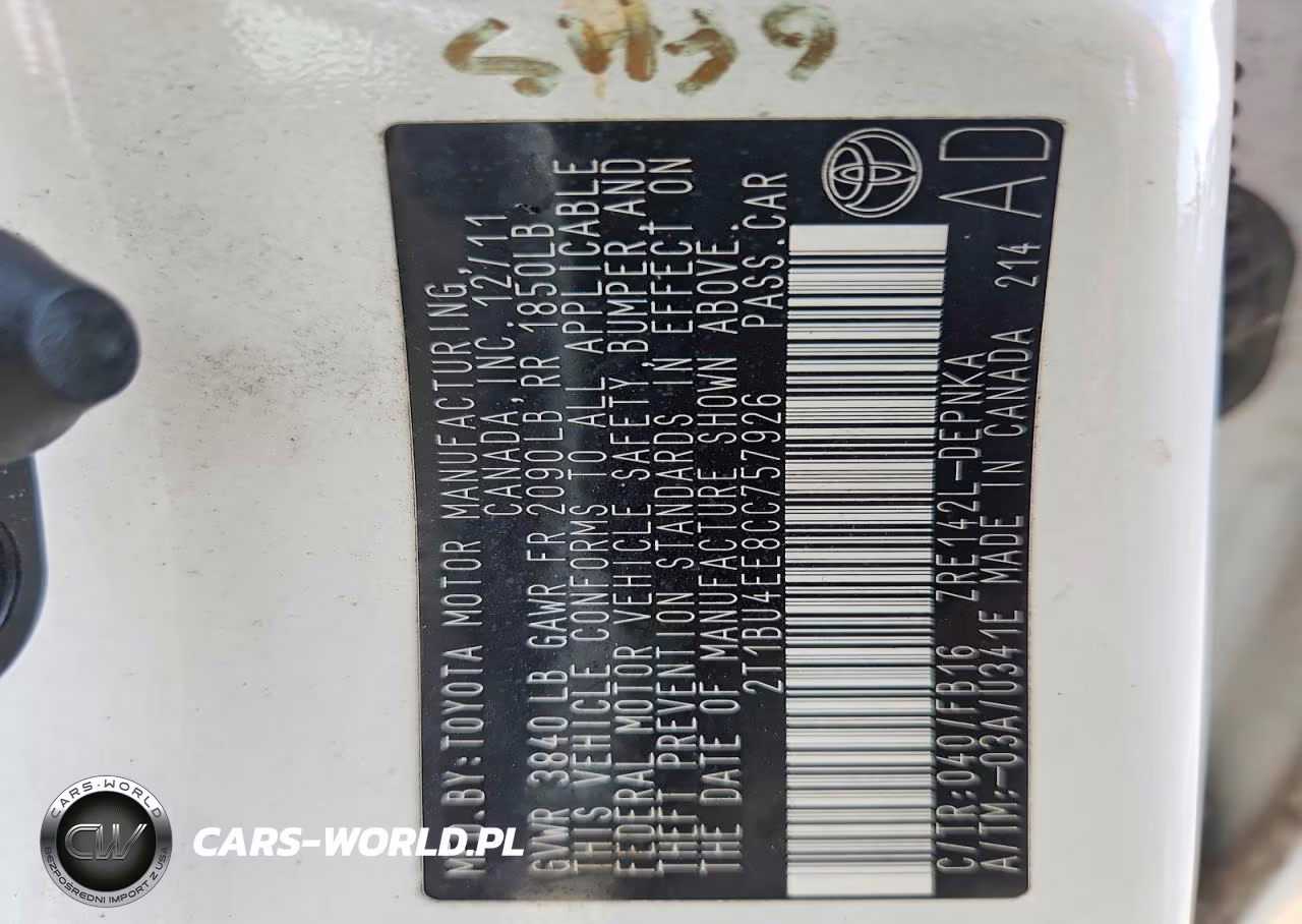 2012 Toyota Corolla Le VIN:2T1BU4EE8CC757926 - 13
