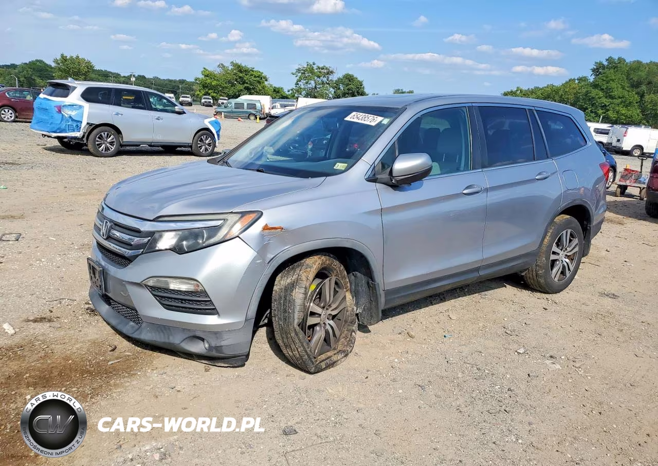 2017 Honda Pilot Exl VIN:5FNYF5H54HB006136 - 1