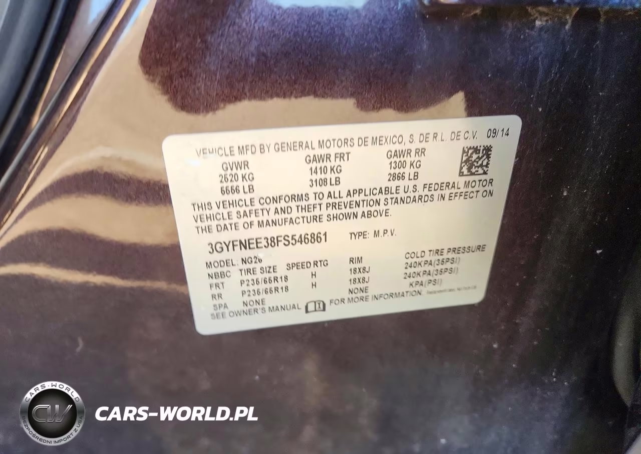 2015 Cadillac Srx Luxury Collection VIN:3GYFNEE38FS546861 - 13