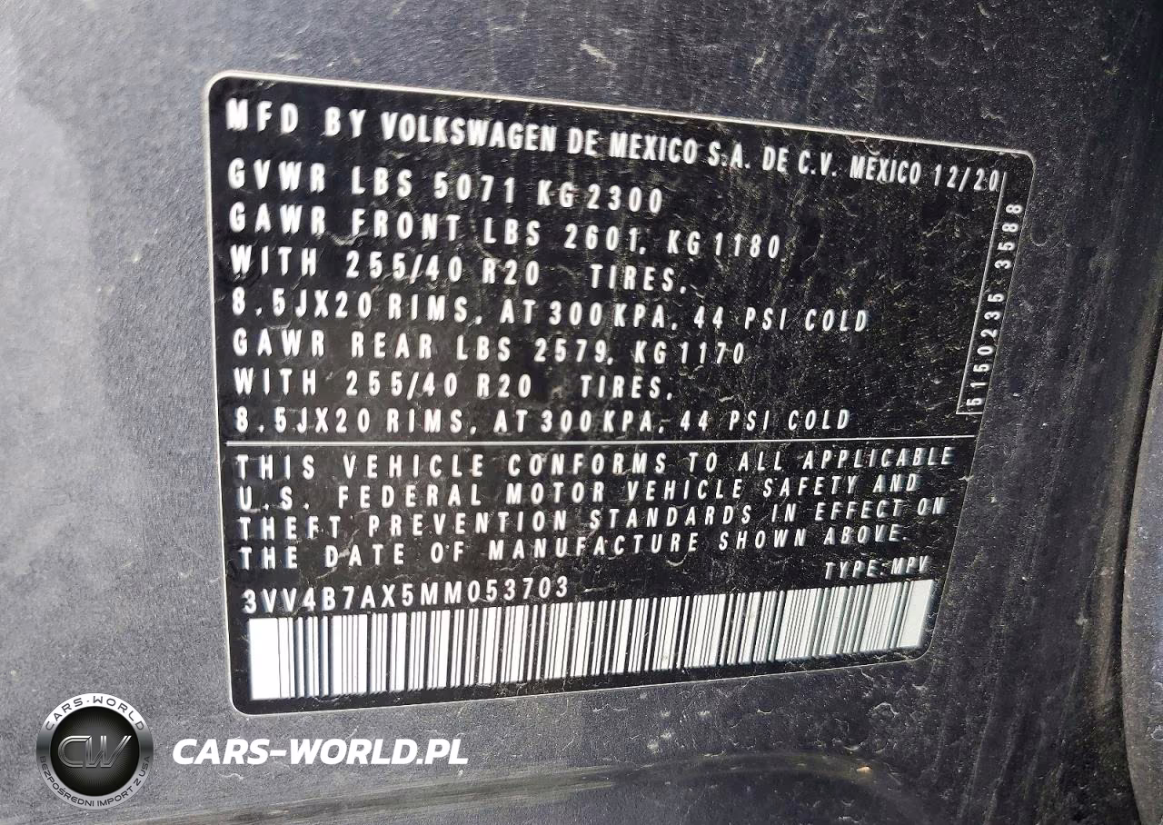 2021 Volkswagen Tiguan Sel Premium R-Line VIN:3VV4B7AX5MM053703 - 13