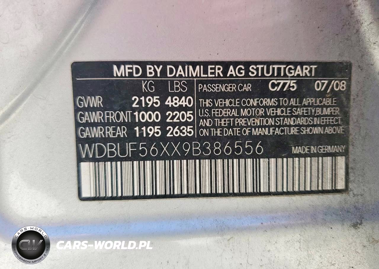 2009 Mercedes-Benz E 350 VIN:WDBUF56XX9B386556 - 13