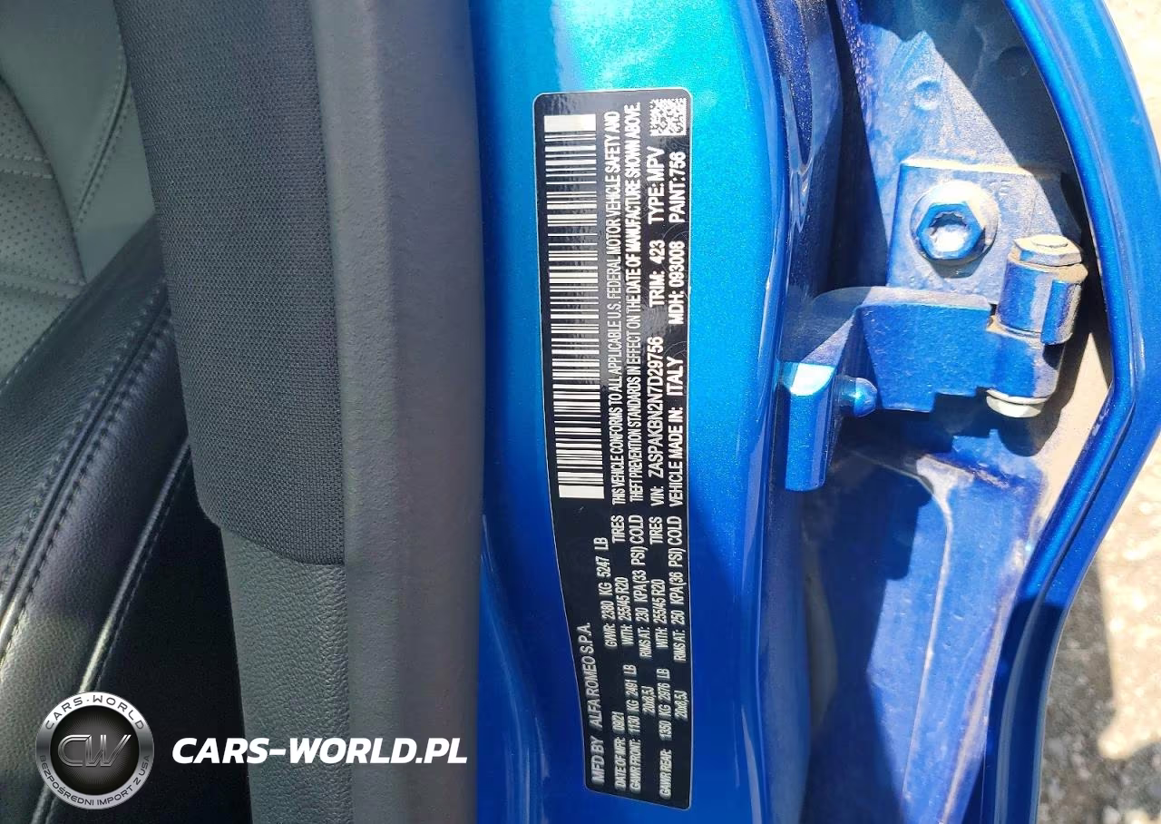 2022 Alfa Romeo Stelvio Ti VIN:ZASPAKBN2N7D29756 - 13