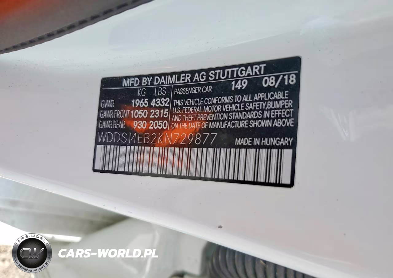 2019 Mercedes-Benz Cla 250 VIN:WDDSJ4EB2KN729877 - 12