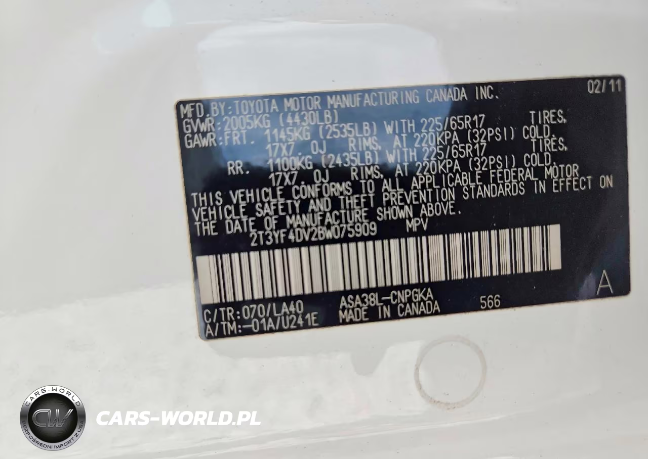 2011 Toyota Rav4 Limited VIN:2T3YF4DV2BW075909 - 13