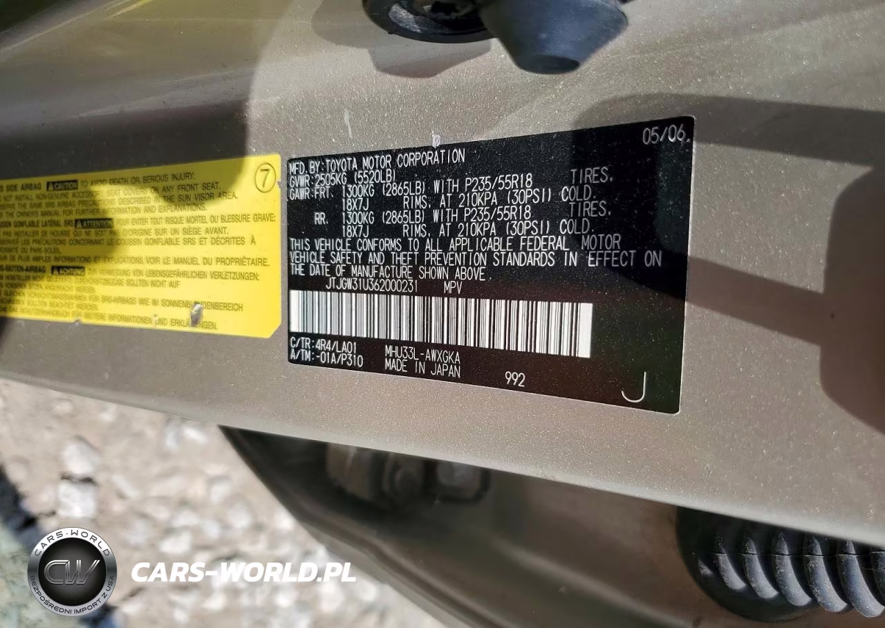 2006 Lexus Rx 400 VIN:JTJGW31U362000231 - 12