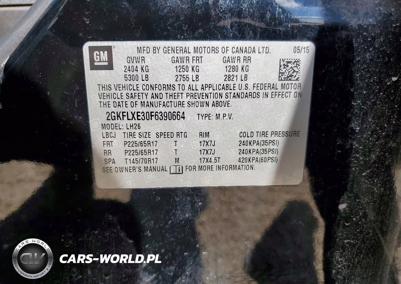 2015 GMC Terrain Slt VIN:2GKFLXE30F6390664 - 14