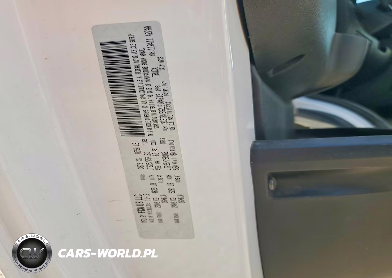 2020 Ram Promaster 1500 1500 High VIN:3C6TRVBG2LE104213 - 12
