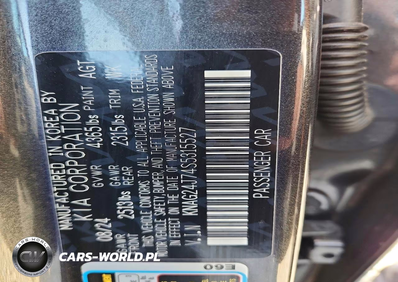 2025 Kia K5 Lxs VIN:KNAG24J74S5315527 - 12