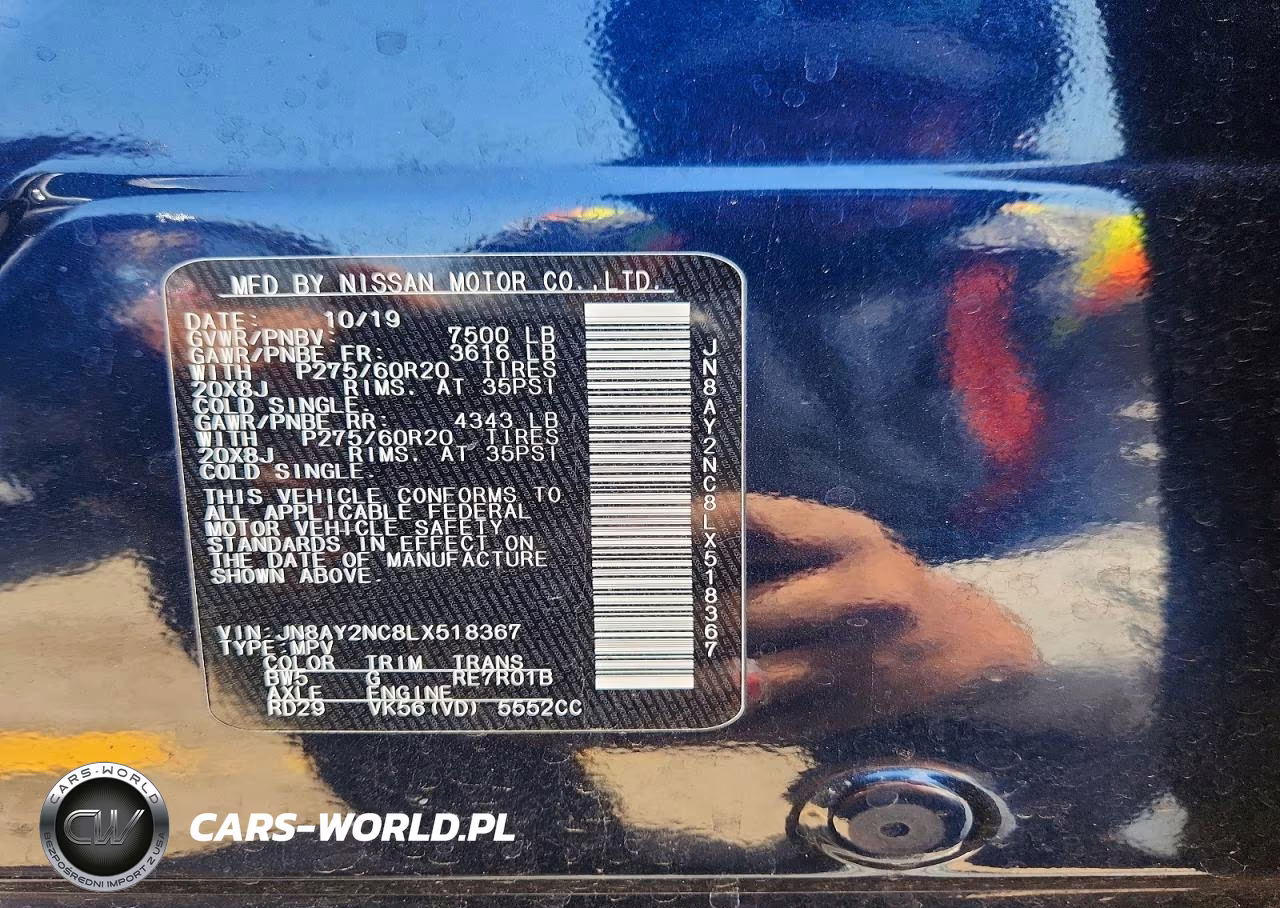 2020 Nissan Armada Sl VIN:JN8AY2NC8LX518367 - 13