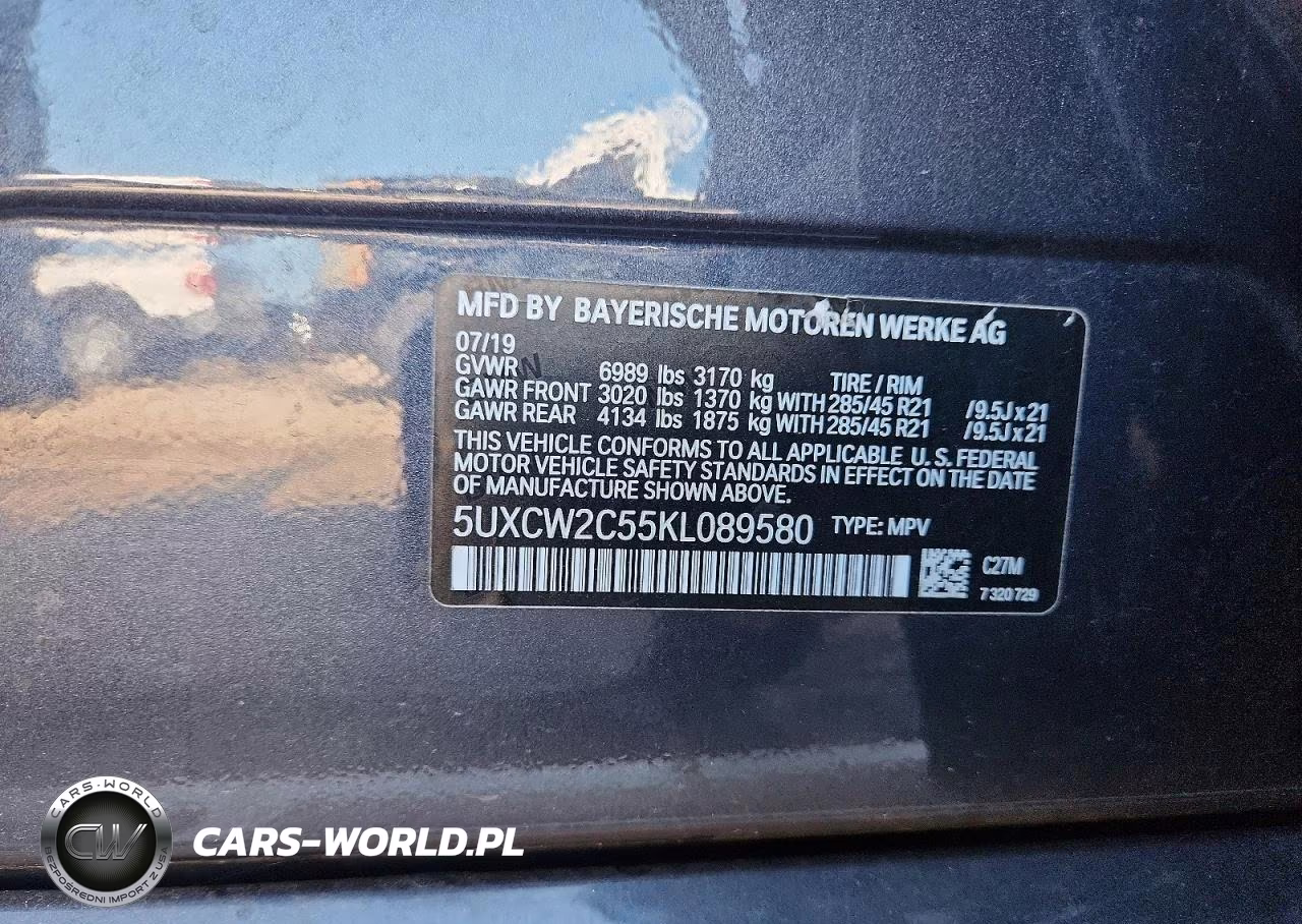 2019 BMW X7 xDrive40I VIN:5UXCW2C55KL089580 - 13
