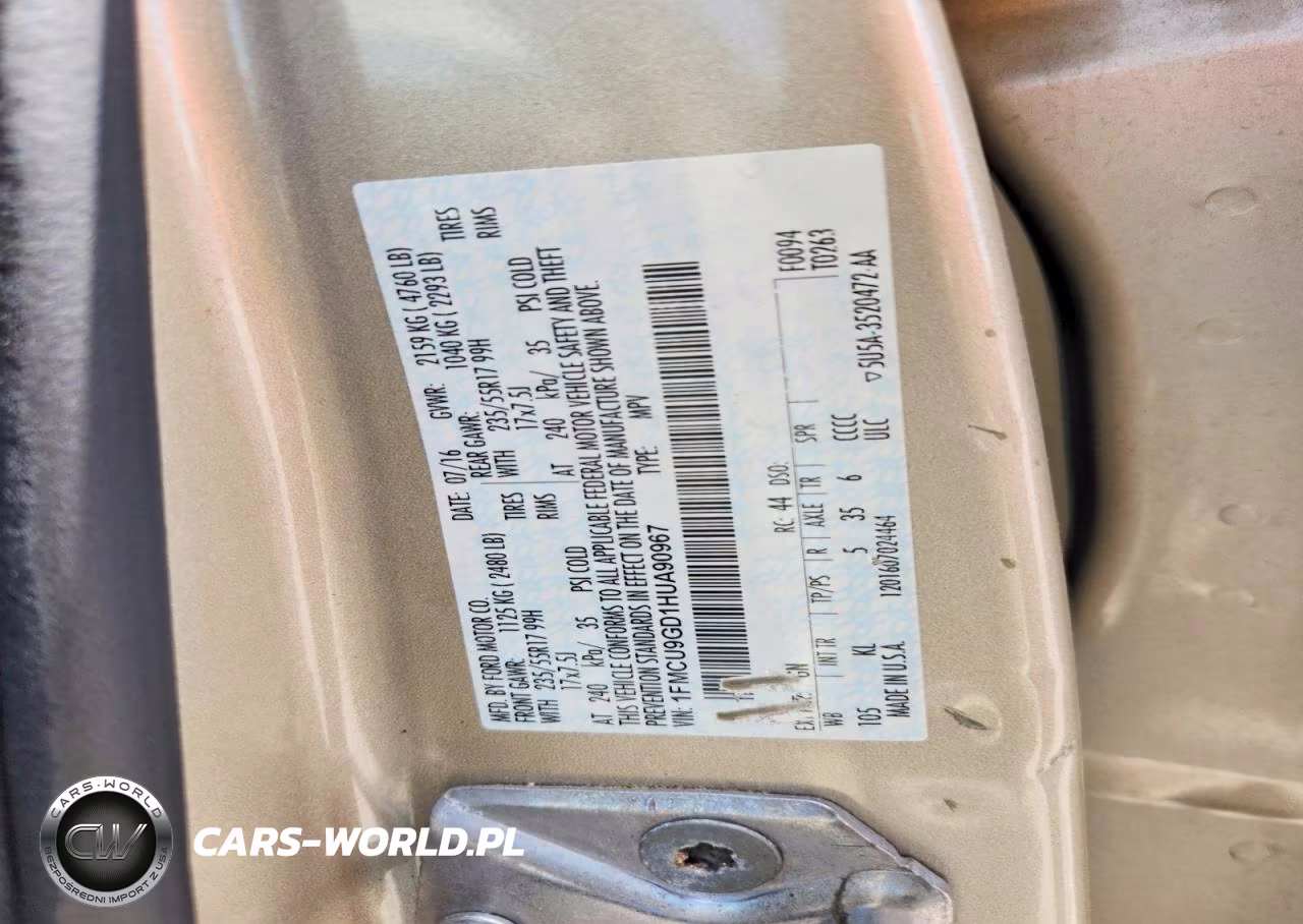2017 Ford Escape Se VIN:1FMCU9GD1HUA90967 - 13