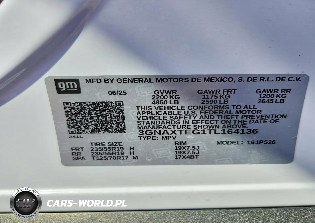 2026 Chevrolet Equinox Rs VIN:3GNAXTEG1TL164136 - 14