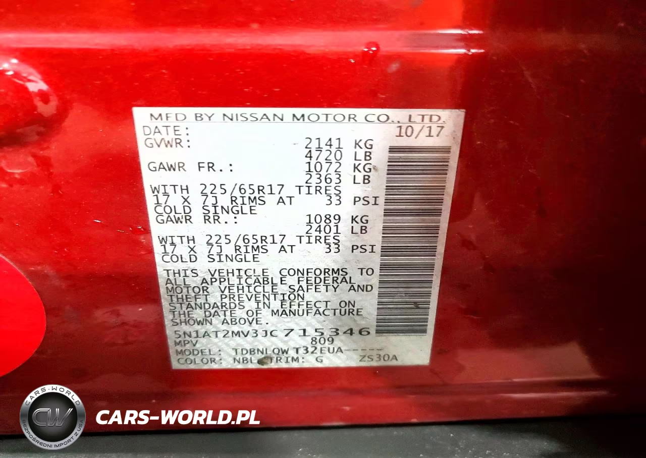 NISSAN ROGUE S VIN:5N1AT2MV3JC715346 - 13