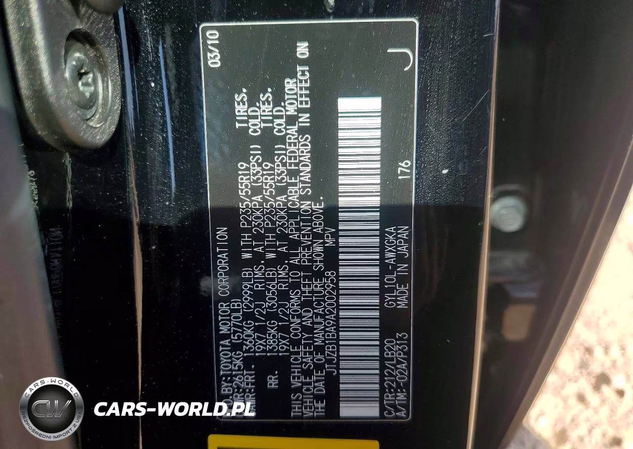 2010 Lexus Rx 450H VIN:JTJZB1BA9A2002958 - 13