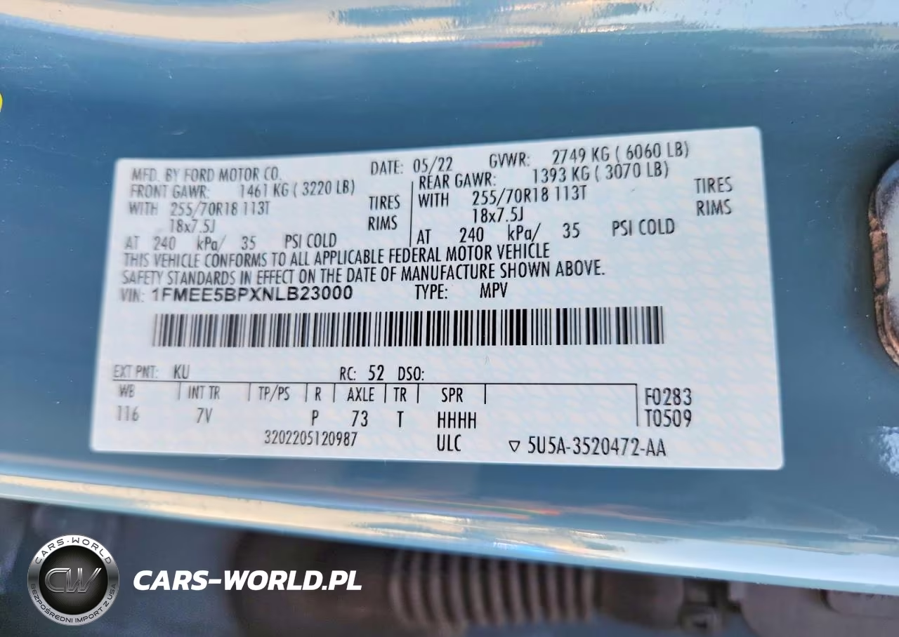 2022 Ford Bronco Base VIN:1FMEE5BPXNLB23000 - 14