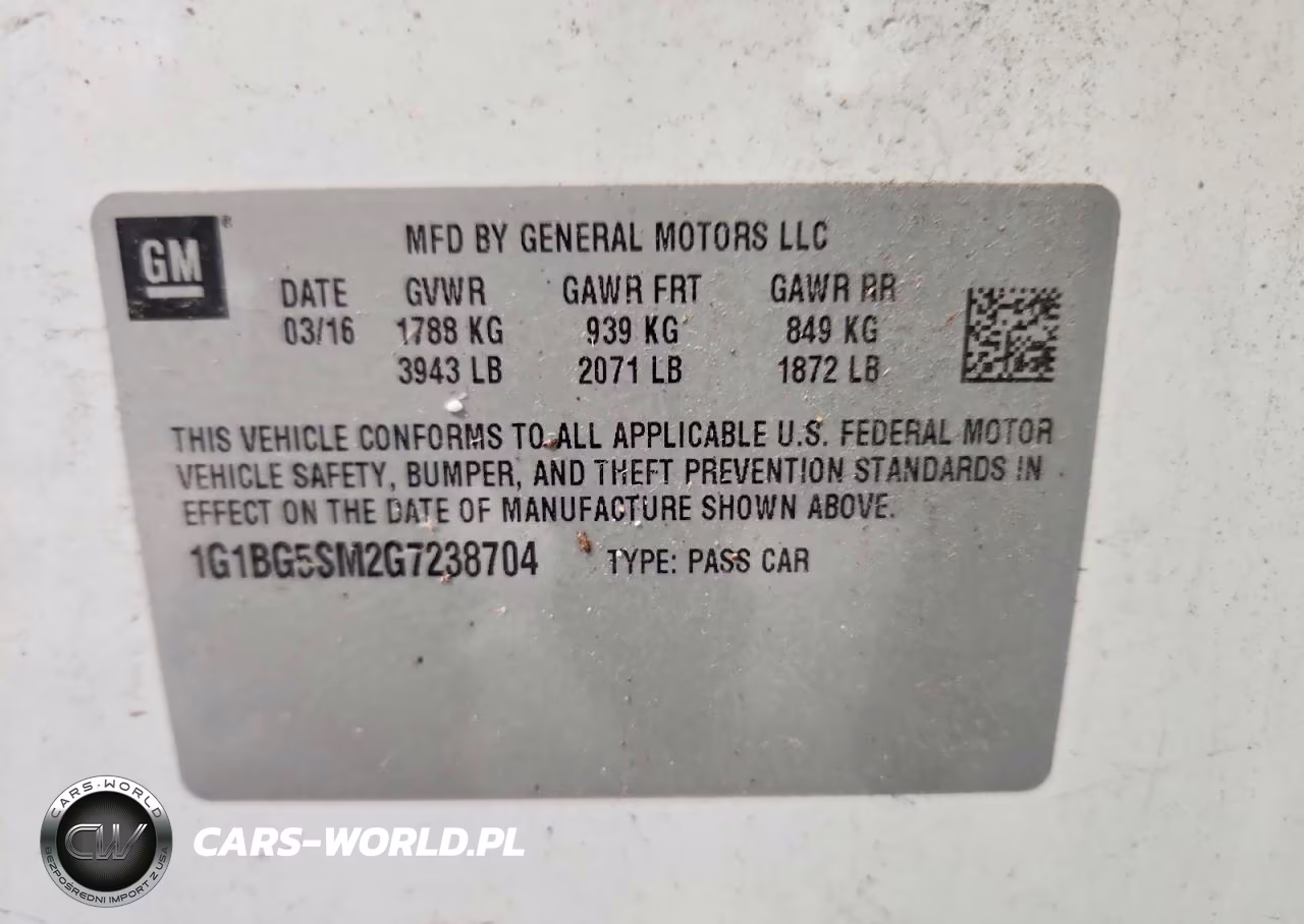 2016 Chevrolet Cruze Premier VIN:1G1BG5SM2G7238704 - 12