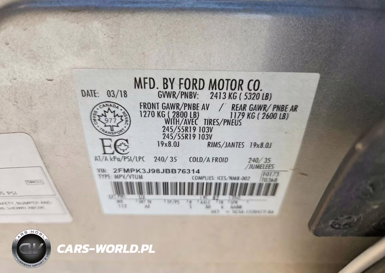 2018 Ford Edge Sel VIN:2FMPK3J98JBB76314 - 14