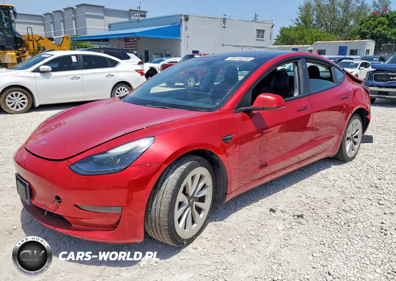 2022 Tesla Model 3 VIN:5YJ3E1EA0NF187299 - 1