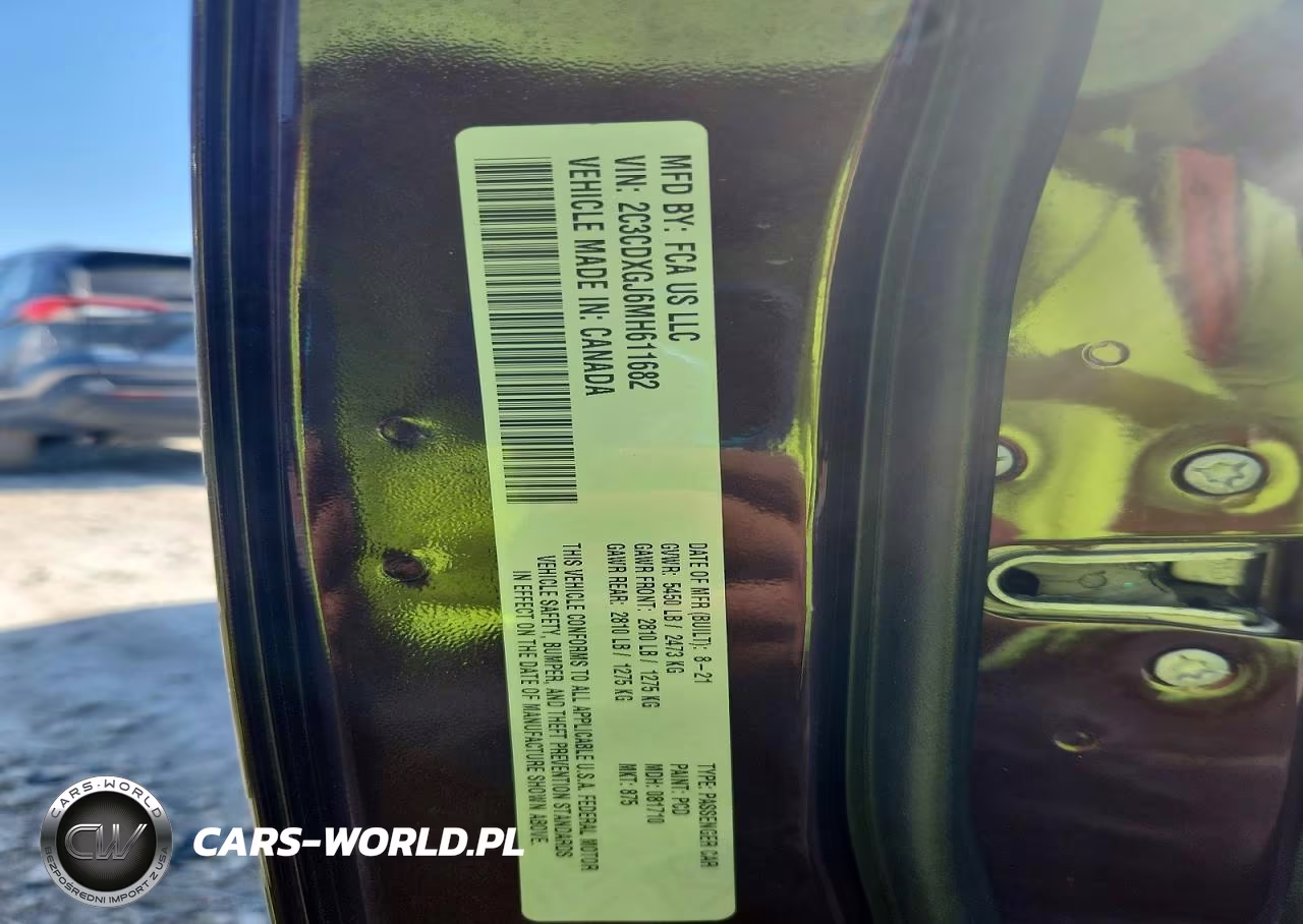2021 Dodge Charger Scat Pack Rwd VIN:2C3CDXGJ6MH611682 - 12