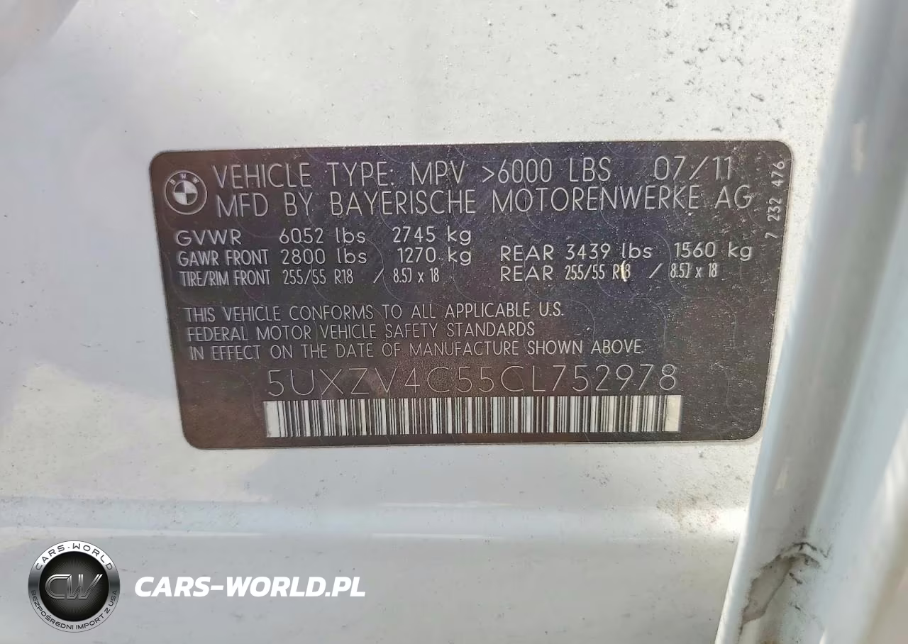 2012 BMW X5 xDrive35I VIN:5UXZV4C55CL752978 - 13
