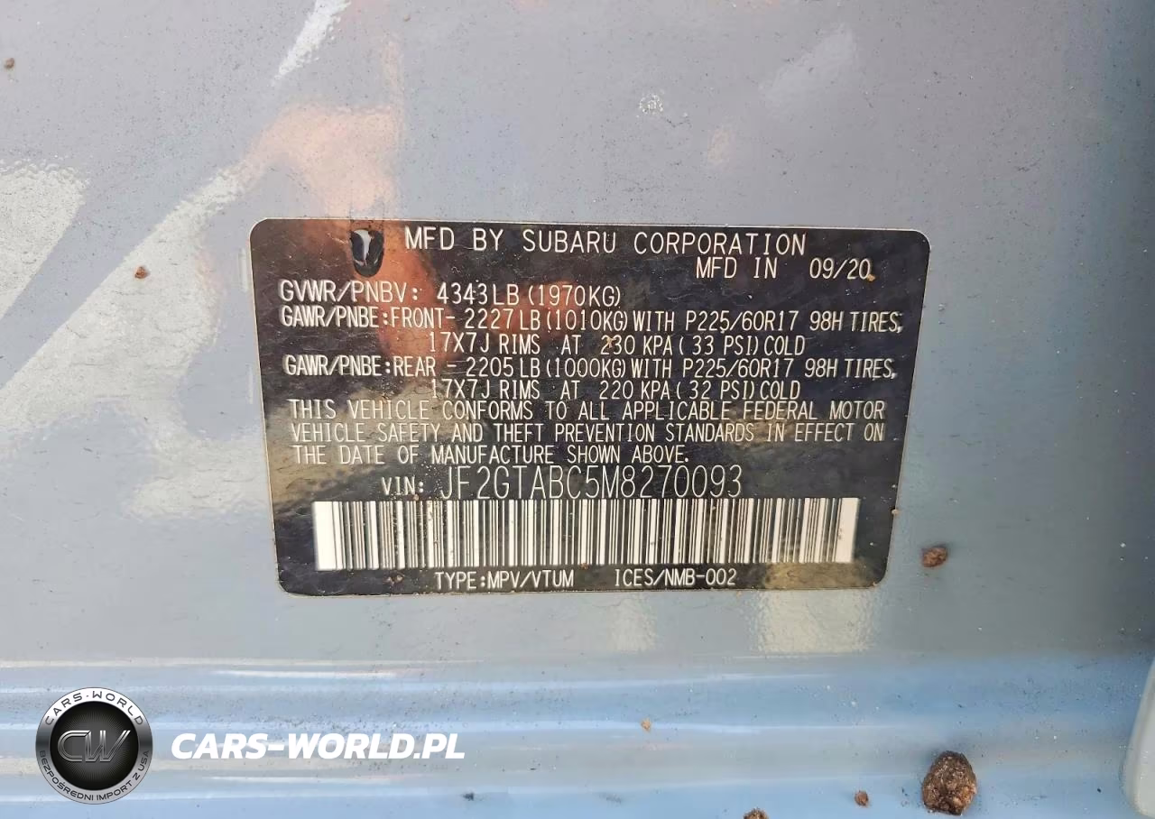 2021 Subaru Crosstrek VIN:JF2GTABC5M8270093 - 12