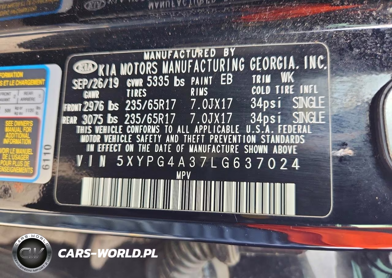 2020 Kia Sorento Lx VIN:5XYPG4A37LG637024 - 14