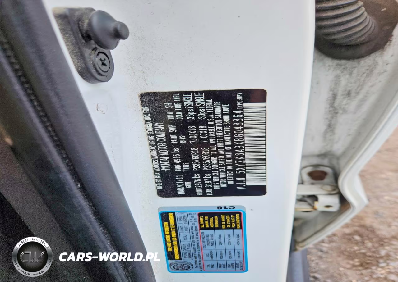 2011 Hyundai Santa Fe VIN:5XYZK3ABXBG048864 - 13