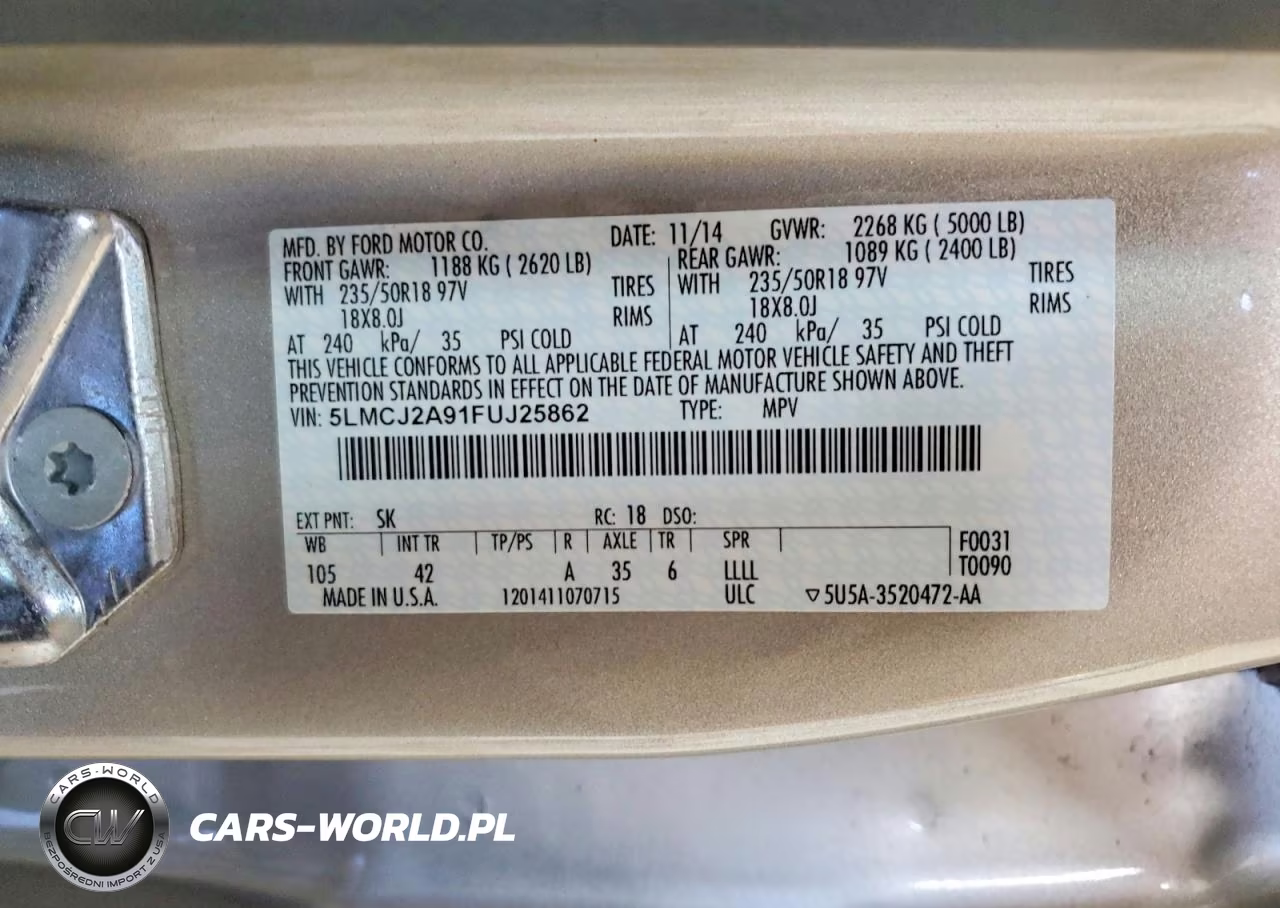 2015 Lincoln Mkc VIN:5LMCJ2A91FUJ25862 - 13