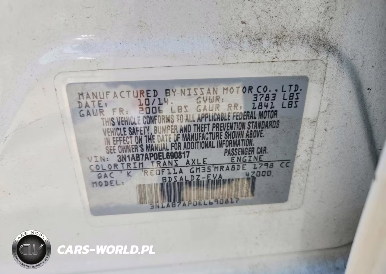 2014 Nissan Sentra VIN:3N1AB7AP0EL690817 - 13