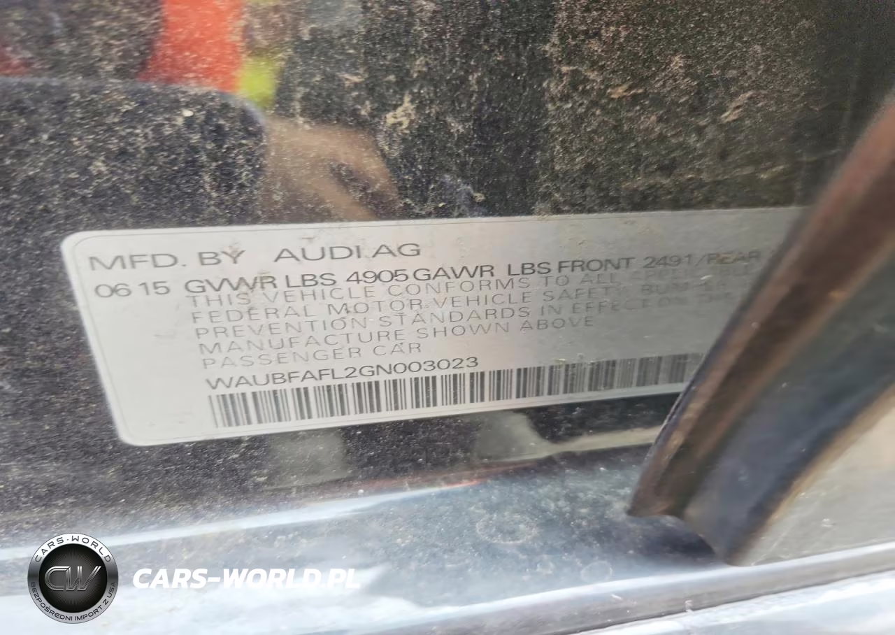 2016 Audi A4 Premium S-Line VIN:WAUBFAFL2GN003023 - 12