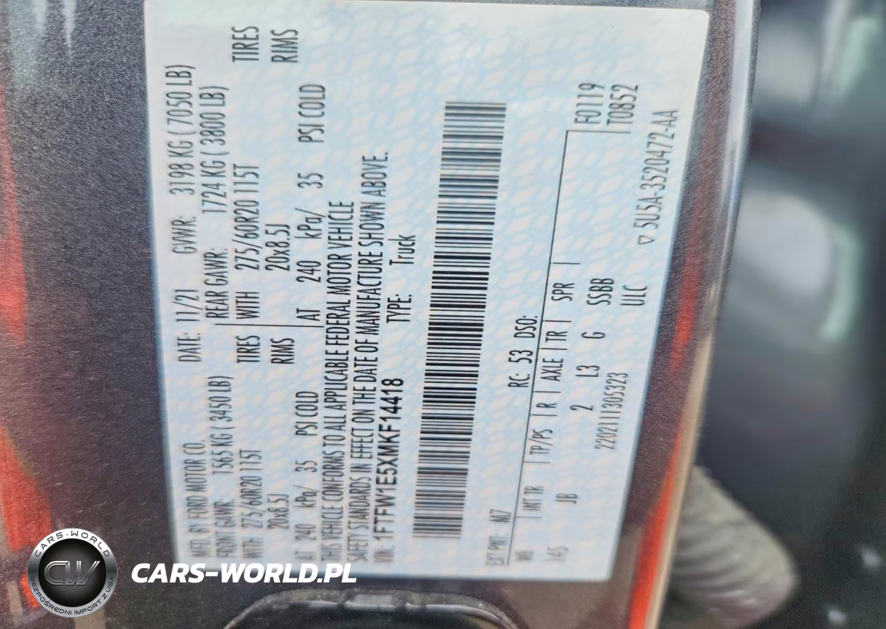 2021 Ford F150 Supercrew VIN:1FTFW1E5XMKF14418 - 12