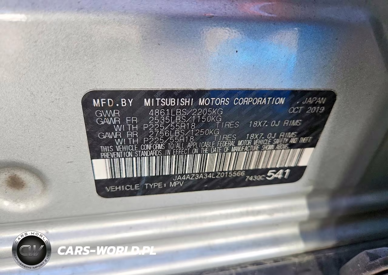 2020 Mitsubishi Outlander Se VIN:JA4AZ3A34LZ015566 - 12