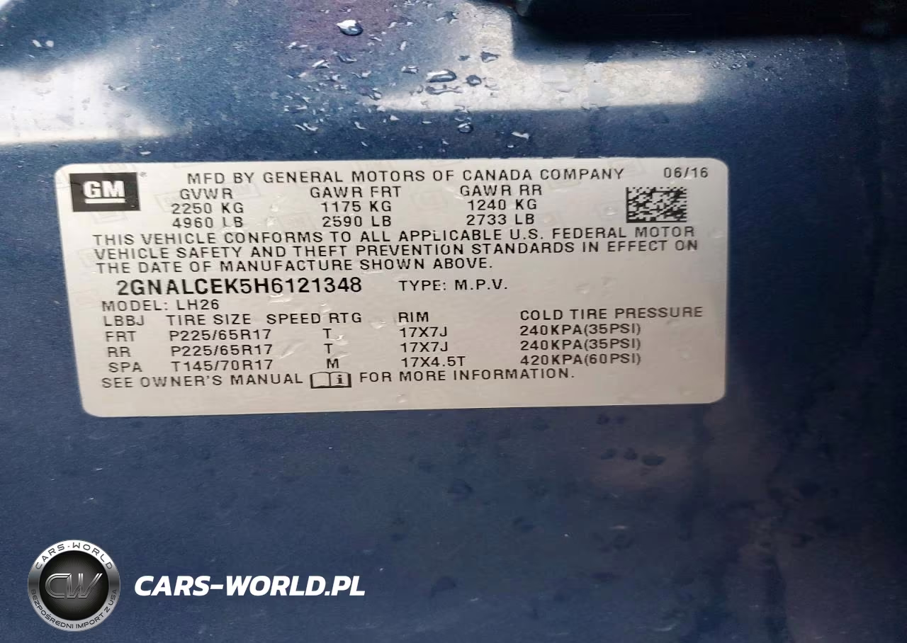 2017 Chevrolet Equinox Lt VIN:2GNALCEK5H6121348 - 13
